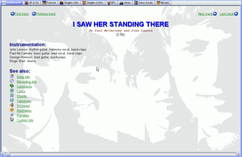 Information about a song Information about a song